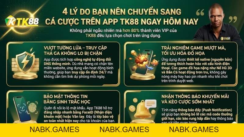 Tải App TK88: Link Chính Chủ IOS/Android & Nhận Thưởng 88K - nabk.games