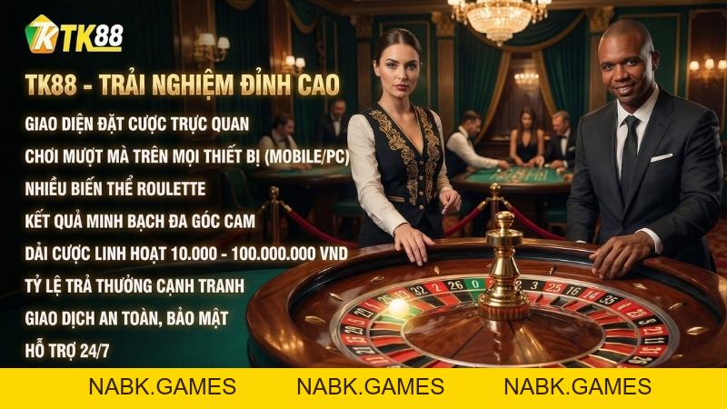 Roulette Online - Quay Số Châu Âu & Mỹ Hấp Dẫn Tại Casino TK88 - nabk.games