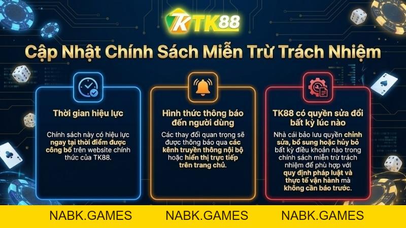 Chính Sách Miễn Trừ Trách Nhiệm TK88 – Giới Hạn Pháp Lý Và Rủi Ro - nabk.games