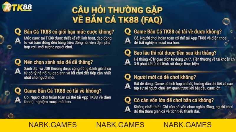Bắn Cá TK88 – Sân Chơi Săn Cá Đổi Thưởng 3D Đỉnh Cao Số #1 - nabk.games