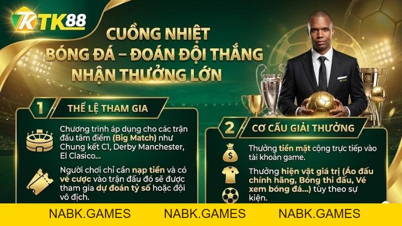 Khuyến Mãi Thể Thao TK88: Bảo Hiểm Vốn 100% & Hoàn Trả Lên Đến 10TR - nabk.games