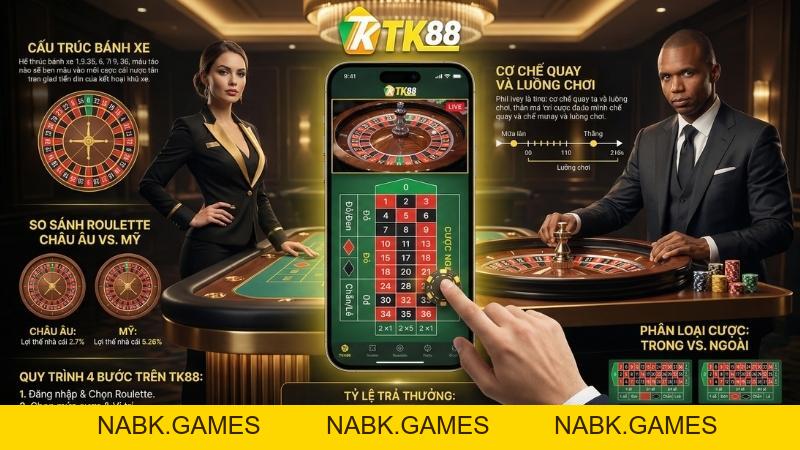 Roulette Online - Quay Số Châu Âu & Mỹ Hấp Dẫn Tại Casino TK88 - nabk.games