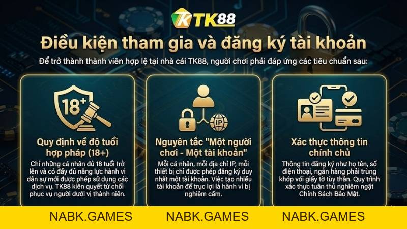 Điều Khoản Và Điều Kiện TK88 – Thỏa Thuận Người Dùng Mới Nhất 2026 - nabk.games