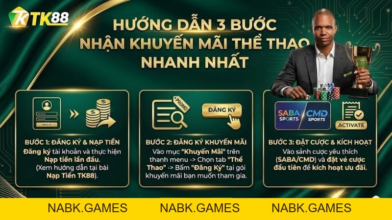 Khuyến Mãi Thể Thao TK88: Bảo Hiểm Vốn 100% & Hoàn Trả Lên Đến 10TR - nabk.games