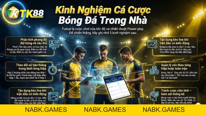 Cá Cược Bóng Đá Trong Nhà – Trận Đấu Nhanh Và Hấp Dẫn Tại TK88 - nabk.games