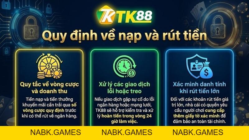 Điều Khoản Và Điều Kiện TK88 – Thỏa Thuận Người Dùng Mới Nhất 2026 - nabk.games
