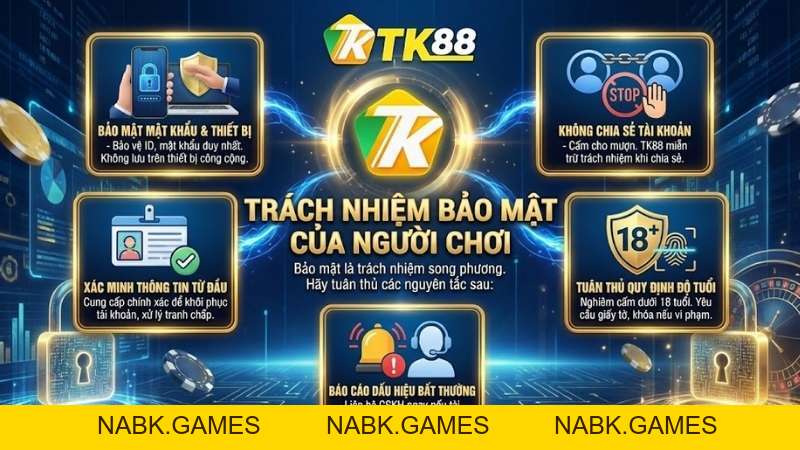 Chính Sách Bảo Mật TK88 – Cam Kết An Toàn Tuyệt Đối Cho Người Chơi - nabk.games