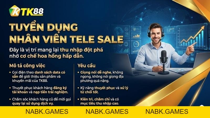 Tuyển Dụng TK88 – Cơ Hội Việc Làm Lương Cao, Đãi Ngộ Tốt 2026 - nabk.games