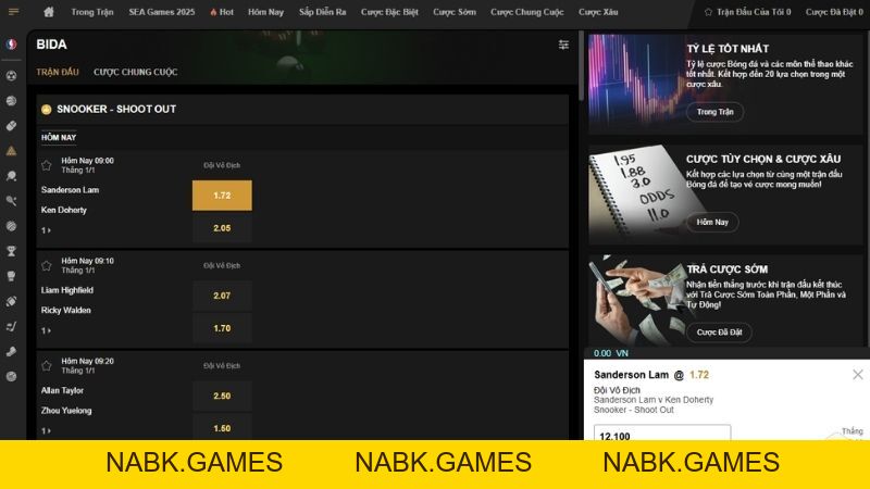 Cá Cược Bida – Trải Nghiệm Thể Thao Chính Xác & Tính Toán Tại TK88 - nabk.games
