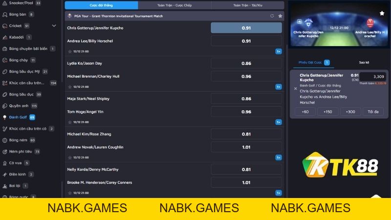 Cá Cược Đánh Golf – Trải Nghiệm Thể Thao Cao Cấp Tại Nhà Cái TK88 - nabk.games