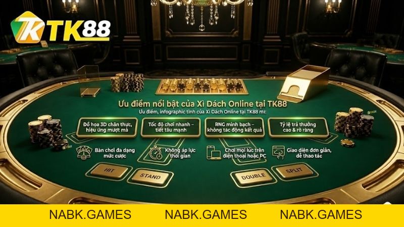 Xì Dách Online – Trò Chơi Game Bài 3D Phổ Biến Nhất Tại TK88 - nabk.games