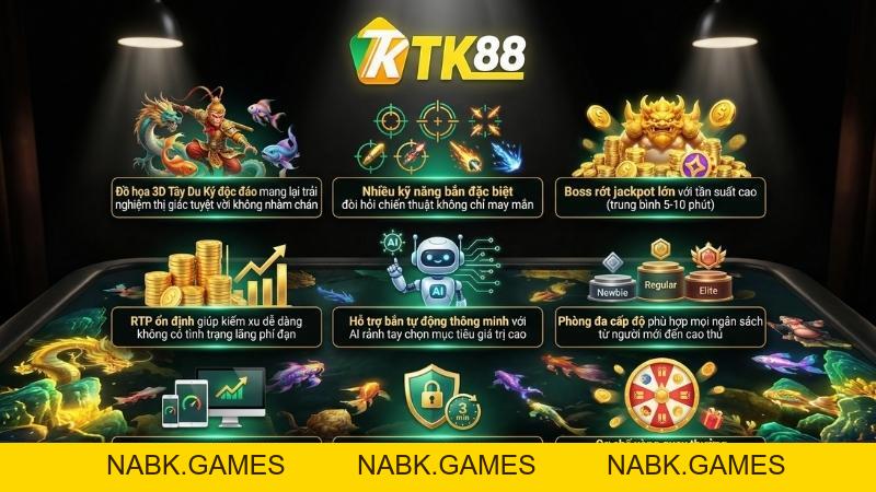 Đại Thánh Bắn Cá – Săn Thưởng Cực Đỉnh Với Chủ Đề Tây Du Ký Tại TK88 - nabk.games